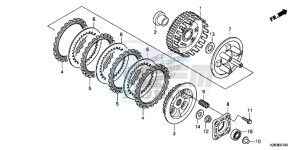 CRF125FE CRF125F Europe Direct - (ED) drawing CLUTCH