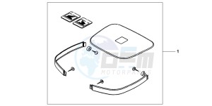 CBF600S drawing TOP BOX COLOUR PANEL SET