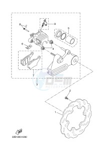 WR125R (22BB 22BB 22BB) drawing REAR BRAKE CALIPER