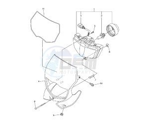 WR F 250 drawing HEADLIGHT