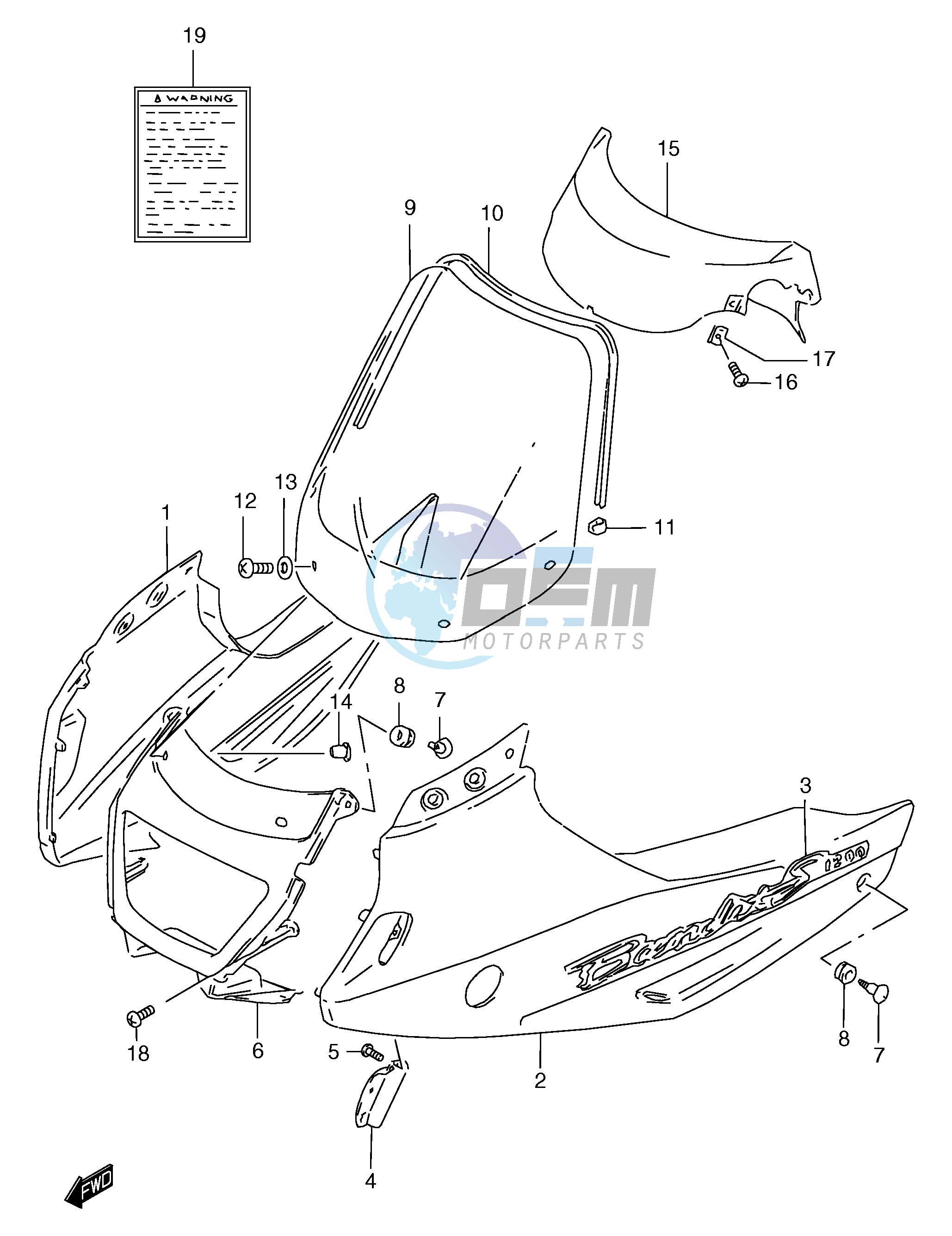 COWLING BODY (GSF1200ST SV SAV)