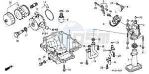 CBR600RR9 UK - (E / SPC) drawing OIL PAN/OIL PUMP