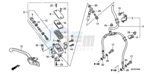 CB600FA France - (F / CMF) drawing FR. BRAKE MASTER CYLINDER (CB600F/F3)