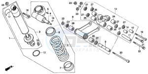 VFR750F drawing REAR CUSHION (VFR750FN/FP)