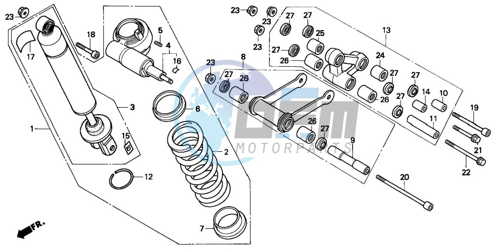 REAR CUSHION (VFR750FN/FP)