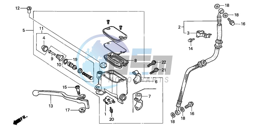 FR. BRAKE MASTER CYLINDER