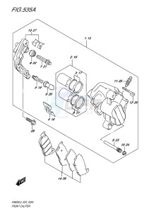 AN650 BURGMAN EU drawing FRONT CALIPER