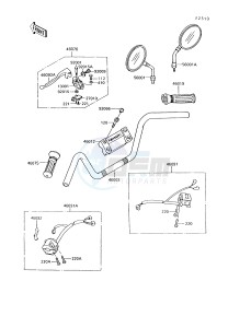 VN 750 A [VULCAN 750] (A10-A14) [VULCAN 750] drawing HANDLEBAR