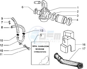 NRG 50 MC3 drawing Carburettor