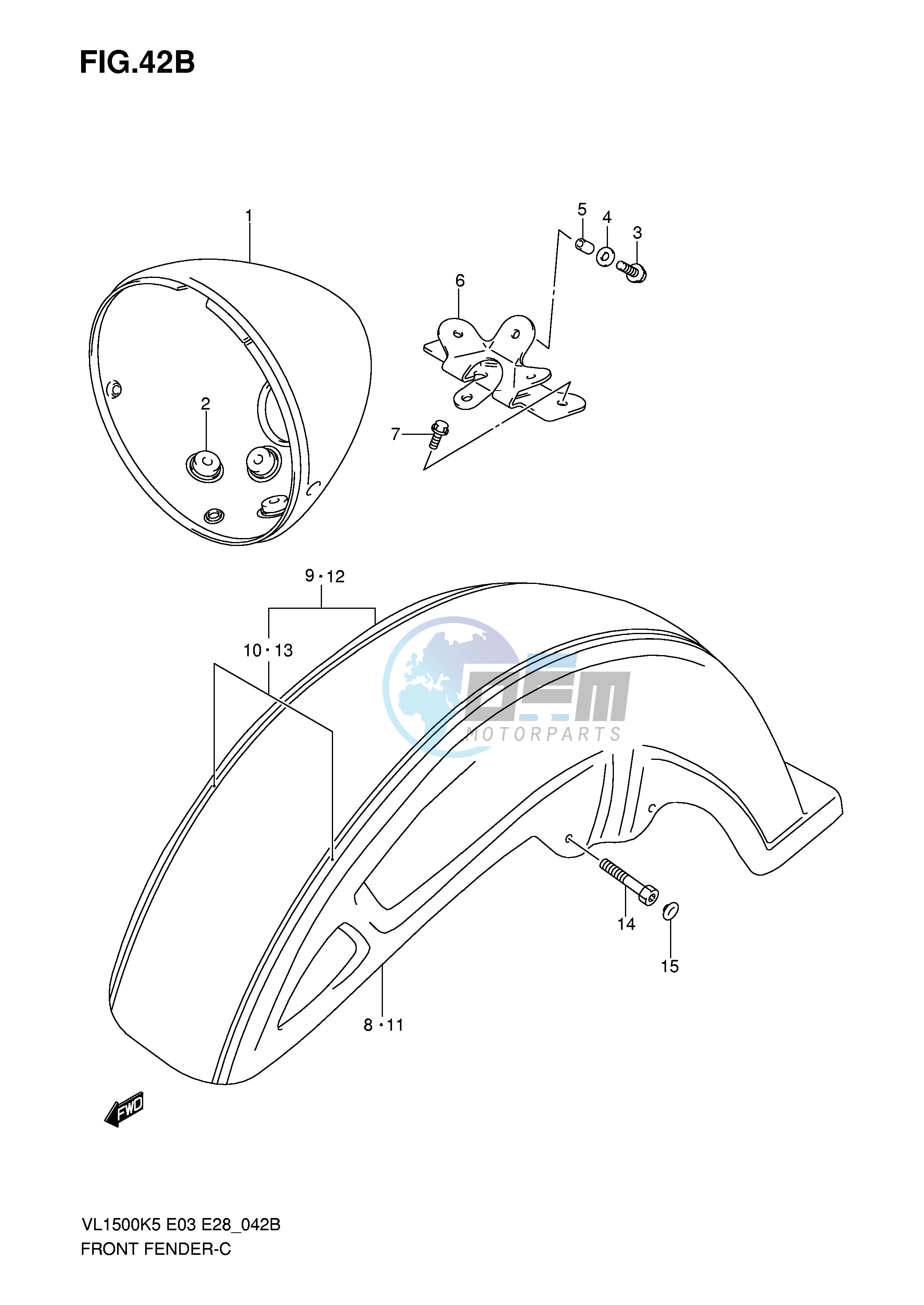 FRONT FENDER (MODEL K8)