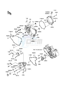 KFX450R KSF450BCS EU drawing Engine Cover(s)