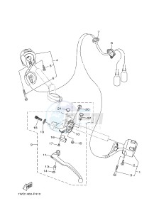 YZF-R3 YZF-R3A 321 R3 (B023 B024) drawing HANDLE SWITCH & LEVER