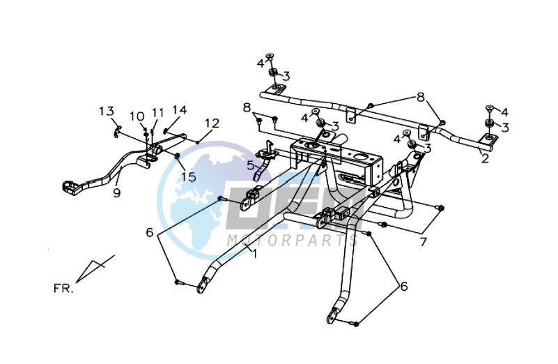 MOUNT GRIP BAR  BAR  COWLING