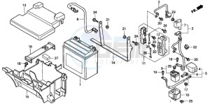 GL1500CD drawing BATTERY