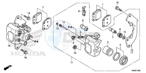 TRX500FA7G TRX500 Europe Direct - (ED) drawing FRONT BRAKE CALIPER