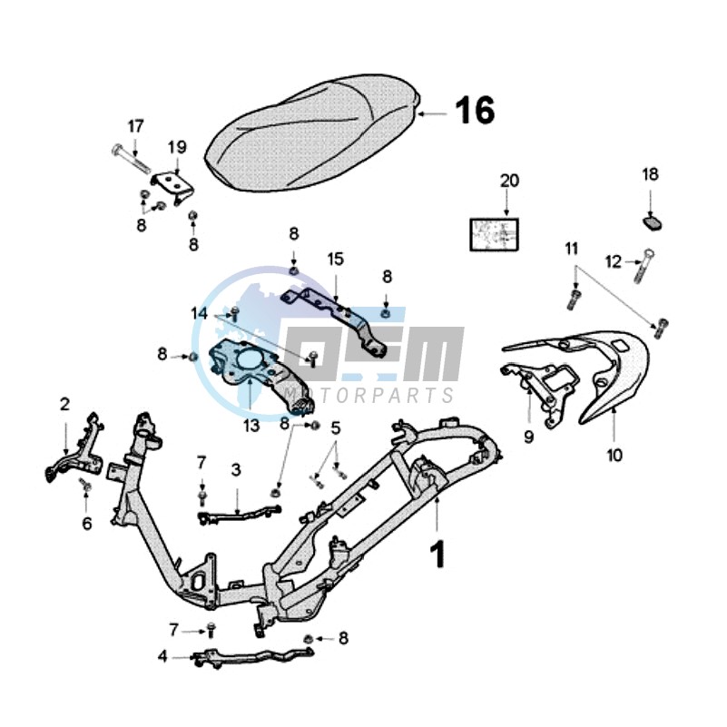 FRAME AND SADDLE