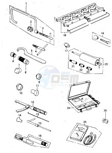 KZ 650 F (F1) drawing SPECIAL SERVICE TOOLS "B"