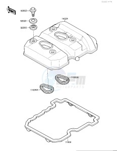 EX 250 F [NINJA 250R] (F2-F4) [NINJA 250R] drawing CYLINDER HEAD COVER