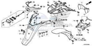 SH125DG SH125D E drawing REAR FENDER/LICENSE LIGHT