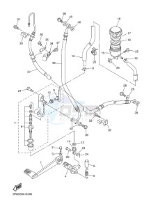 FJR1300A FJR1300A ABS (1MC1,1MC2 1MC6) drawing REAR MASTER CYLINDER