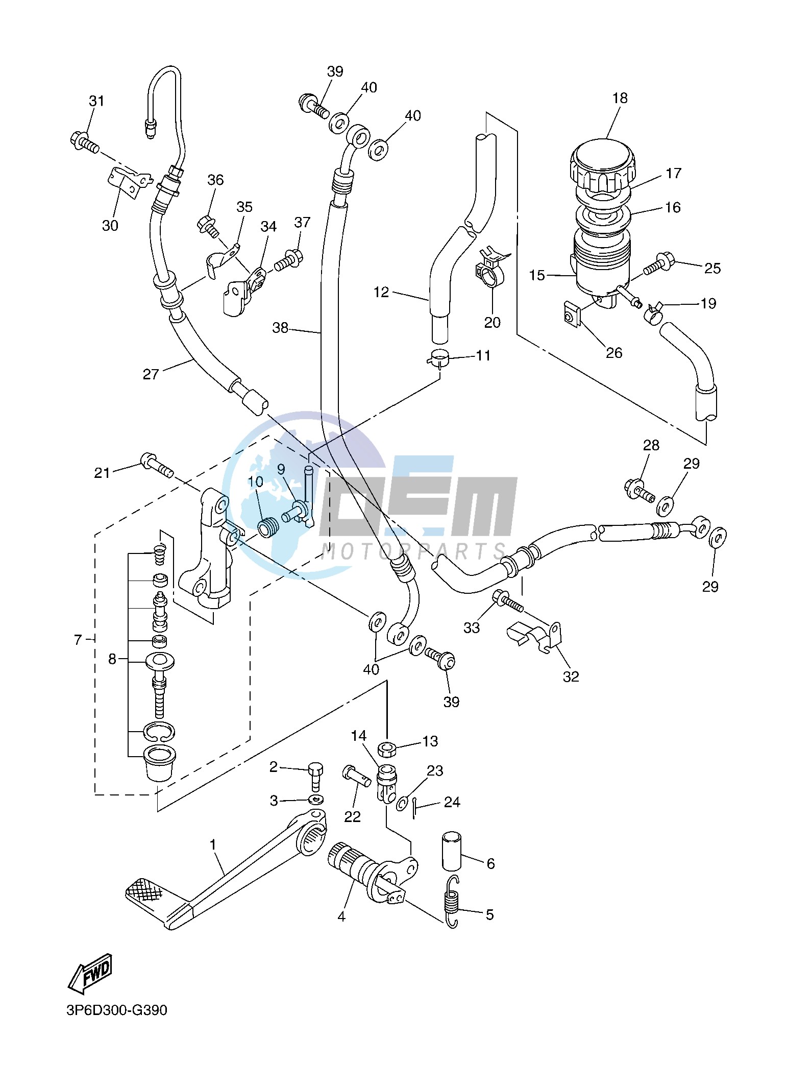 REAR MASTER CYLINDER