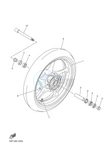 FZ8-N 800 FZ8 (NAKED) (39PL) drawing FRONT WHEEL