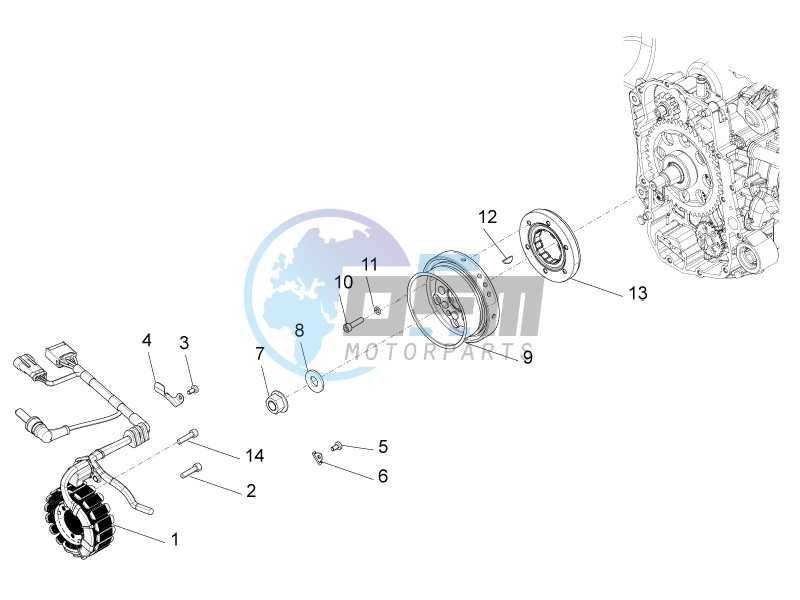 Flywheel magneto