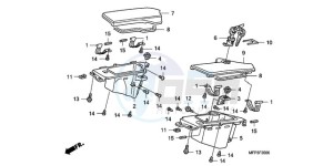 CB1300SA9 UK - (E / ABS BCT MKH MME TWO TY2) drawing COWL POCKET