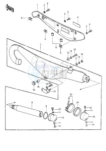 KE 250 B (B1-B3) drawing MUFFLER -- KE250-B1_B2- -