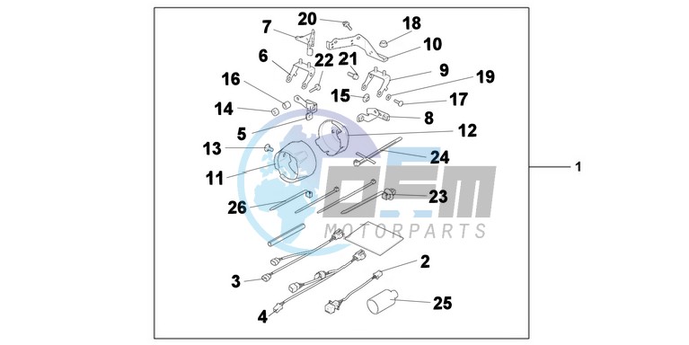 FRONT FOG LAMP ATTACHMENT KIT