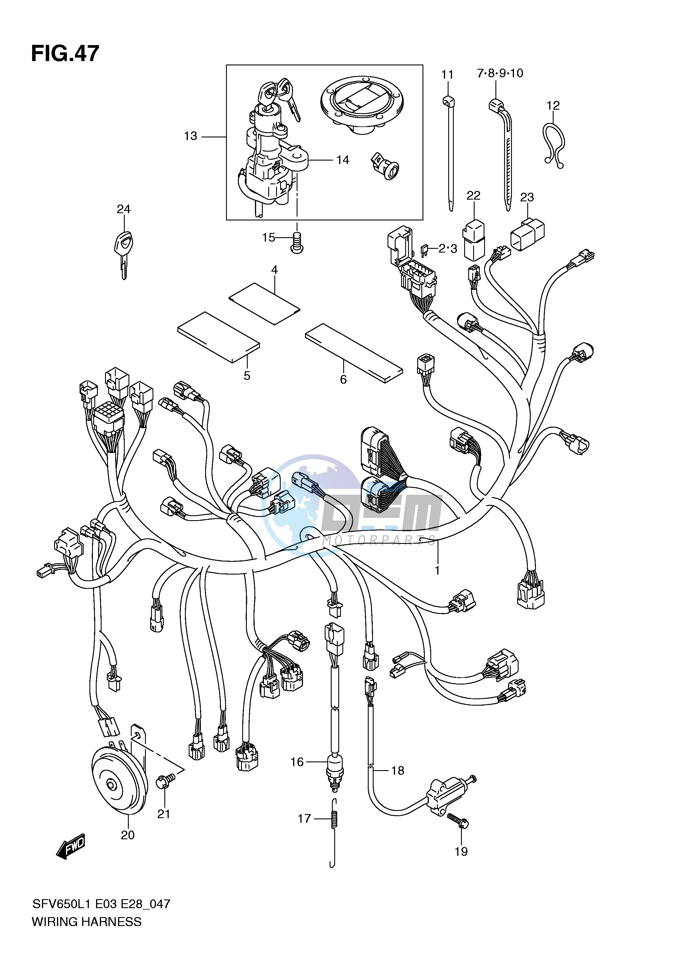 WIRING HARNESS (SFV650L1 E28)