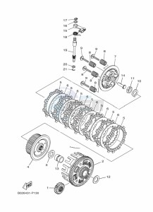 YZF320-A YZF-R3 (B7PF) drawing CLUTCH