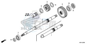 TRX420FE1H Europe Direct - (ED) drawing FINAL SHAFT