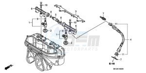 CBR600RAA UK - (E / ABS) drawing FUEL INJECTOR