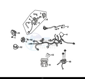 FIDDLE II 50 (25 KM/H) (AF05W4-NL) (E4) (L8-M0) drawing WIRE HARNESS