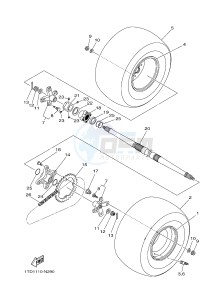 YFZ450R YFZ450RF (1TDE) drawing REAR WHEEL