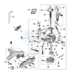 ELY 125DN EU drawing CARBURETTOR *DELLORTO*