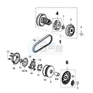 VIVA RG drawing CLUTCH 6 HOLES