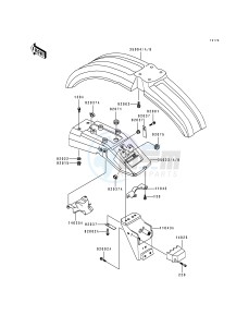 KL 250 D [KLR250] (D10-D14) [KLR250] drawing FENDERS