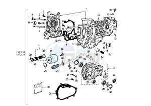 LOOXOR 125-150 - 125 cc drawing CRANKCASE