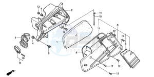 SA75 drawing AIR CLEANER