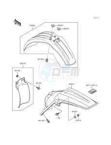 KX 125 K [KX125] (K2) [KX125] drawing FENDERS