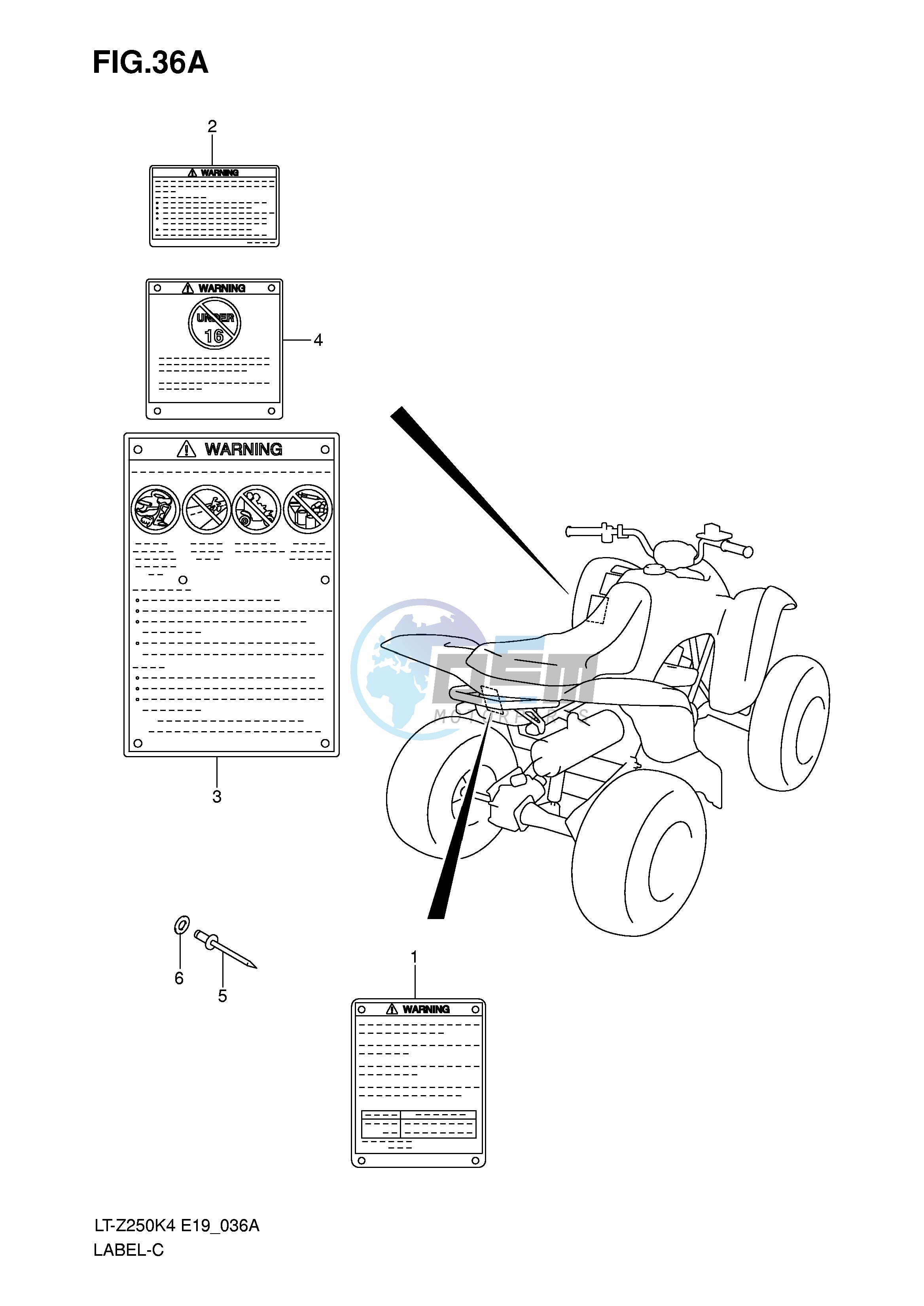 LABEL (MODEL K8)