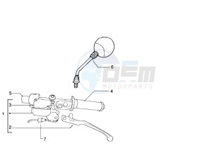 DNA 125 drawing Rear brake cylinder