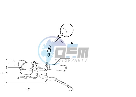 Rear brake cylinder