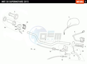 MRT-50-SM-ORANGE drawing HANLEBARS