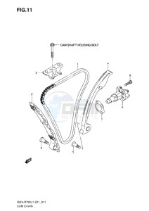 GSX-R750 drawing CAM CHAIN