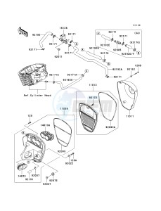 VN 900 D[VULCAN 900 CLASSIC LT] (6F-9F) D9F drawing AIR CLEANER