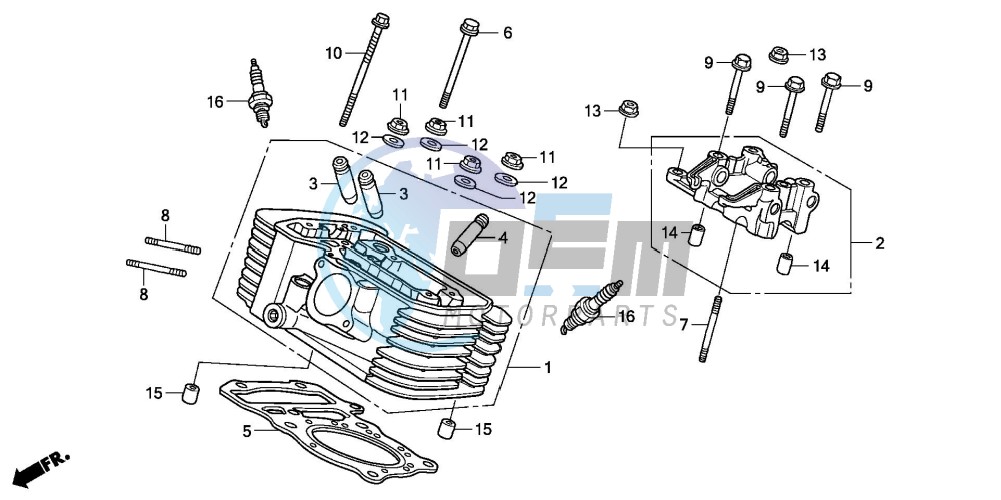 REAR CYLINDER HEAD