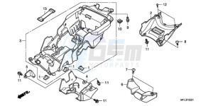 CBR1000RA9 Korea - (KO / ABS HRC) drawing REAR FENDER (CBR1000RA)